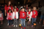 Los niños y niñas de Borriana participan en el taller de fanalets durante las Fiestas de la Misericordia