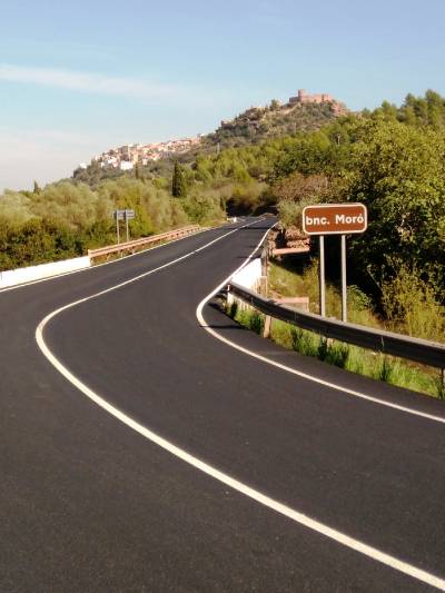 La Generalitat asfalta un tramo de la carretera Vilafams-Sant Joan de Mor