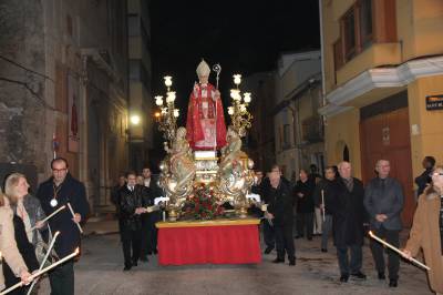 Burriana celebra la vspera de Sant Blai con el traslado del patrn