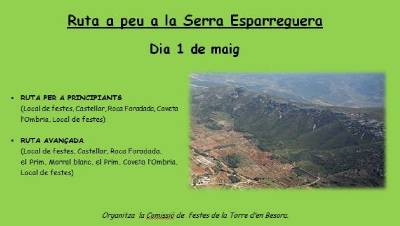 La Comisin de Fiestas de la Torre d'En Besora organiza una ruta por la Sierra Espaneguera