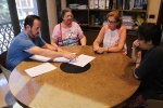 Burriana firma un convenio con la renovada dirección del comedor social de la ciudad