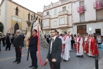 Concurrida Procesión del Cristo y exposición en la Caixa Rural