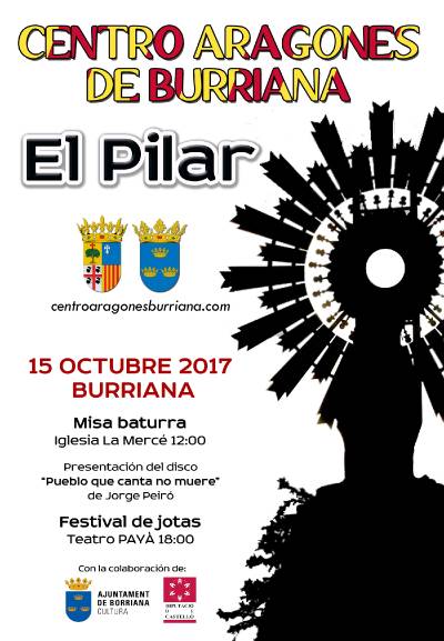 El Centro Aragons de Borriana celebra este fin de semana la fiesta de Pilar con el tradicional Festival de Jotas