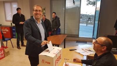 Ernest Blanch votando a Secretario General del PSPV-PSOE de la provincia de Castelln