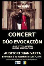 La soprano ucraniana Olha Viytiv y el pianista Hilario Segovia llegan el domingo al auditorio Juan Varea