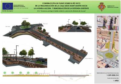 Castellón presenta el nuevo puente sobre el río Seco, con una inversión de 1,5 millones y un año de ejecución