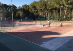 Almenara remodela tres pistes de tennis en les instal·lacions esportives