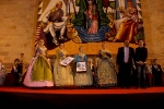 Las Reinas Falleras reciben el homenaje de las comisiones