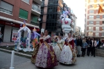 Las Reinas Falleras reciben el homenaje de las comisiones
