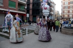 Las Reinas Falleras reciben el homenaje de las comisiones