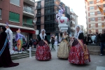 Las Reinas Falleras reciben el homenaje de las comisiones