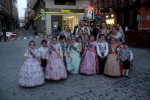 Las Reinas Falleras reciben el homenaje de las comisiones
