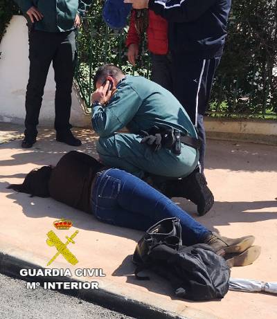 La Guardia Civil auxilia a una mujer  que haba perdido el conocimiento en Burriana   
