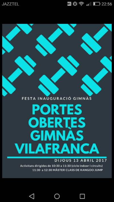 Vilafranca inaugurar el gimns municipal el 13 d'abril amb una jornada de portes obertes