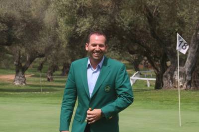 Sergio Garca luce la chaqueta verde del Master de Augusta en Borriol