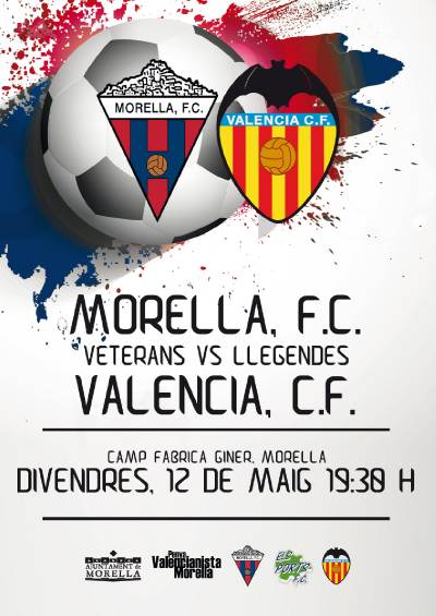 Les Llegendes del Valncia s?enfronten als veterans del Morella FC el divendres