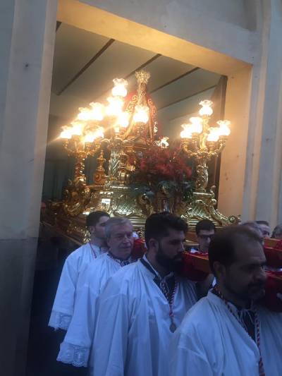 Comproms prohbe que se toque el himno de Espaa en la procesin de Santa Quiteria en Almassora