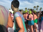 Divertida II Holi Colors Happy Race organizada por la falla Barri d'Onda