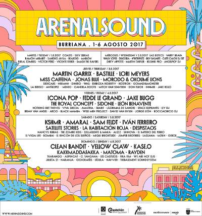 Gua de lo que no te puedes perder en Arenal Sound 2017