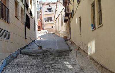 El dilluns es reprenen les obres del carrer Verge del Roser a Morella