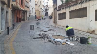 El Ayuntamiento repara las calles Santo Domingo y Franco Ricart de Segorbe