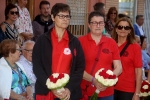 La patrona de Les Alqueries rep l'ofrena floral dels ve¨ns del municipi