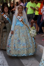 La patrona de Les Alqueries rep l'ofrena floral dels ve¨ns del municipi