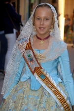 La patrona de Les Alqueries rep l'ofrena floral dels ve¨ns del municipi