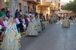 La patrona de Les Alqueries rep l'ofrena floral dels ve¨ns del municipi
