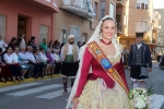 La patrona de Les Alqueries rep l'ofrena floral dels ve¨ns del municipi
