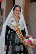 La patrona de Les Alqueries rep l'ofrena floral dels ve¨ns del municipi