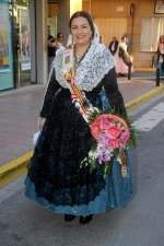 La patrona de Les Alqueries rep l'ofrena floral dels ve¨ns del municipi