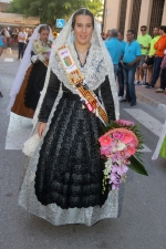La patrona de Les Alqueries rep l'ofrena floral dels ve¨ns del municipi