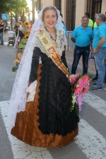 La patrona de Les Alqueries rep l'ofrena floral dels ve¨ns del municipi