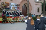 La patrona de Les Alqueries rep l'ofrena floral dels ve¨ns del municipi
