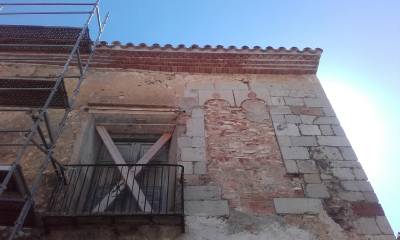 Obras de rehabilitacin del establo de la casa seorial Boix Moliner, antes Torre de la Seora