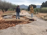 El Ayuntamiento de Valld?Albapedirá ayuda a la Generalitat Valenciana para afrontar los graves destrozos que la tromba de agua ha producido en los caminos 