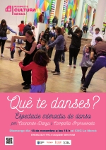 Borriana programa l'espectacle interactiu de Dansa Participativa Qu te danses? pel proper diumenge a La Merc