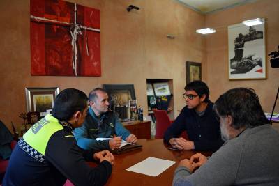 Reuni de seguretat contra l?onada de robatoris a Morella