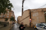 Histórica encendida de viejas chimeneas de azulejeras de la provincia como la de Sanchis de l'Alcora