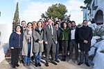 Fotografies de la visita al Castell Vell del Consell de la Generalitat i el Govern municipal de Castelló