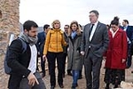 Fotografies de la visita al Castell Vell del Consell de la Generalitat i el Govern municipal de Castelló