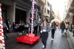 La lluvia agua la fiesta de la Cavalcada del ninot