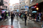 La lluvia agua la fiesta de la Cavalcada del ninot