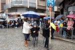 La lluvia agua la fiesta de la Cavalcada del ninot