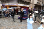 La lluvia agua la fiesta de la Cavalcada del ninot