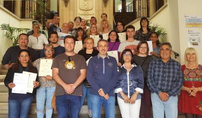19 personas concluyen su formacin en la Escuela de Ocupacin 'Et Formem Argn' de Segorbe
