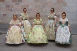 Las candidatas a Reina Fallera de Burriana 2019 lucen el traje regional