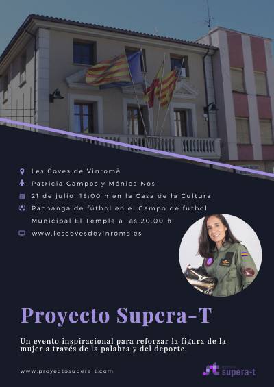 Patricia Campos y su proyecto Supera-T llega a Les Coves de Vinrom el prximo 21 de julio