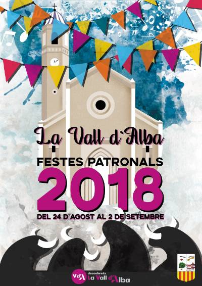 ?Preparats per a les festes? de Manuel Villalonga ilustrar el cartel de Vall d?Alba de las fiestas patronales 2018
